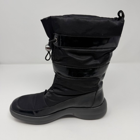 Cole Haan Single RIGHT Boot 8.0B Black Quilted Patent Snow Winter Replace D18525 - Picture 8 of 11